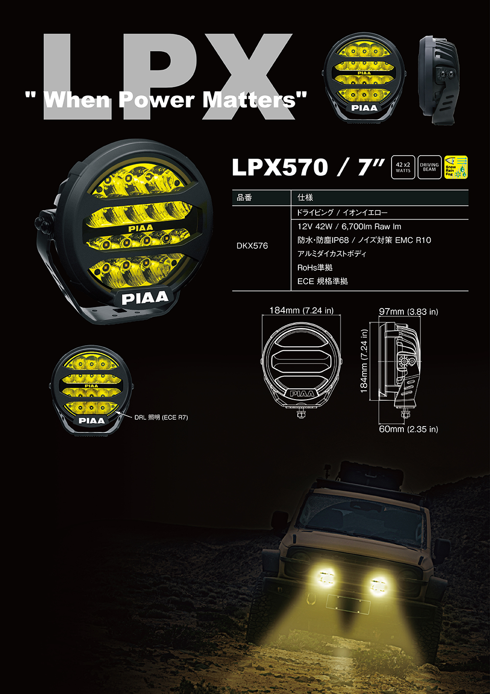 PIAA株式会社｜先進の低消費電力LEDランプがドライバーの安全視界を確保します。